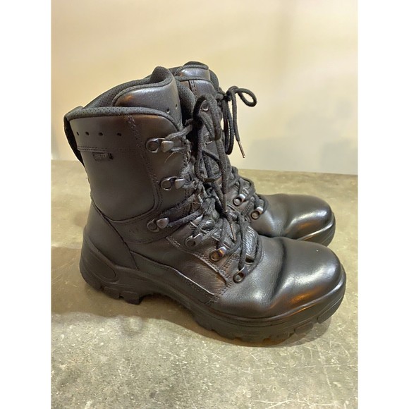 Haix Airpower P7 High 9” Police SWAT Tactical Boots Black 9M Gore Tex No Insoles